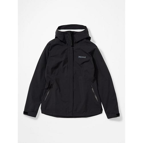 Marmot Rain Jacket Black NZ - EVODry Bross Jackets Womens NZ4650182